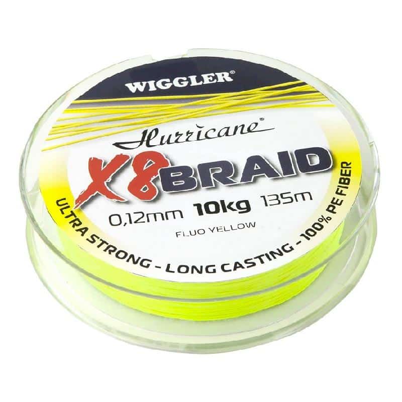 Hurricane X8 Braid Fluo Yellow 0,12mm 10kg 135m